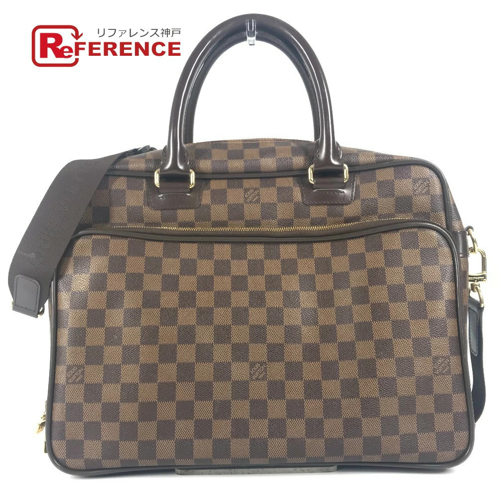 LOUIS VUITTON Damier Icare Bag Tote Briefcase Shoulder Business Ebene Brown